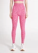 Спортивные леггинсы женские в рубчик Giulia LEGGINGS RIB WELLNESS L/XL Pink-bubblegum, леггинсы из микрофибры - изображение 7