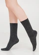 Шкарпетки жіночі класичні в рубчик з люрексом Giulia WS4 LUREX RIB 001 36/40 Black-pirate black - изображение 5