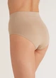Высокие бесшовные женские трусики брифы Giulia MIDI BRIEFS L/XL Beige-naturale, комфортные трусы из микрофибры - изображение 8
