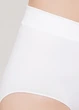 Высокие бесшовные женские трусики брифы Giulia MIDI BRIEFS L/XL White, из микрофибры, бельё повседневное - изображение 9