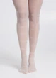 Классические женские колготки с узором полоска Giulia MEGAN 40 (8) 3 White-crema капроновые колготки - изображение 5