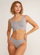Трусики стрінги жіночі безшовні Giulia STRING BRIEFS COLOR S/M Grey-griffin - зображення 2
