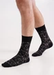Хлопковые мужские носки Giulia MS3 BASIC 2402 39/41 Black, классические высокие Джулия - изображение 5