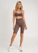 Женские велосипедки в рубчик Giulia TRACKS RIB one size Brown-deep taupe, легинсы, спортивные - изображение 12