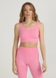 Безшовний топ в рубчик на широких бретелях Giulia TOP RIB S/M Pink-rosa, спортивний топ - зображення 5