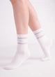 Шкарпетки жіночі бавовняні з літерним принтом Giulia WS3 CRISTAL STRONG 004 36/40 Multicolor-white/baby blue - изображение 1