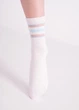 Шкарпетки жіночі бавовняні з літерним принтом Giulia WS3 CRISTAL STRONG 004 36/40 Multicolor-white/baby blue - изображение 2