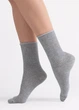 Шкарпетки жіночі класичні в рубчик Giulia WS4 RIB MELANGE 36/40 Grey-light grey melange - зображення 1