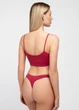 Безшовний топ на тонких бретелях Giulia CAMI TOP S/M Bordo-winterberry - зображення 4