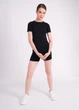 Базовая женская бесшовная футболка из микрофибры Giulia T-SHIRT L/XL Black, для тренировок комфортная - изображение 6