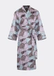 Женский шелковый халат с растительным принтом Giulia LEAFSONG 7338/050 M Multicolor-mokko print, под пояс, домашний - изображение 11