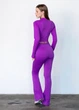 Женские леггинсы клеш Giulia Flexing leggins "Faboluose" XY492 M Violet-dark purple, бесшовные лосины, эластичные для спорта - изображение 7