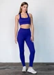 Женские леггинсы с декоративными молниями и компрессионной талией Giulia Flexing leggins "Urban Chic" B03 L Navy blue, лосины в рубчик, с эффектом push-up - изображение 11