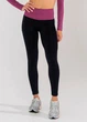Женские бесшовные леггинсы с push-up эффектом и контрастным поясом Giulia FLEXING LEGGINGS GLAM S/M Multicolor-black/domsor, комфортные лосины для спорта, для тренировок, из микрофибры - изображение 7