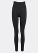Женские бесшовные леггинсы с push-up эффектом и контрастным поясом Giulia FLEXING LEGGINGS GLAM XXS/XS Black, комфортные лосины для спорта, для тренировок, из микрофибры - изображение 5