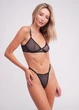 Трусы женские стринги из сетки в горошек Giulia Glam 2116/40 M Black dots, прозрачные трусики из сетки, нижнее белье - изображение 7