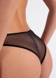 Труси жіночі бразиліана із сітки в горошок Giulia Glam 2239/40 M Black dots, напівпрозорі трусики, чорні бразиліани - зображення 8