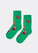 Мужские хлопковые носки с новогодним узором Giulia MS3 NEW YEAR 2601 39/42 Green, высокие носки с рисунком - изображение 8