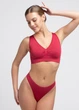 Трусики стрінги жіночі безшовні Giulia STRING BRIEFS COLOR L/XL Bordo-winterberry - изображение 4