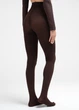 Женские теплые колготки с высоким содержанием хлопка Giulia ELITE COTTON 350 2 Brown-chocolate, плотные зимние колготки - изображение 9