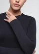 Женская бесшовная футболка из микрофибры с длинным рукавом Giulia LONGSLEEVE 01 S/M Black, базовый лонгслив - изображение 9