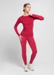 Женская бесшовная футболка из микрофибры с длинным рукавом Giulia LONGSLEEVE 01 S/M Bordo-winterberry, базовый лонгслив - изображение 11