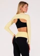 Женский бесшовный спортивный топ Giulia FLEX TOP FREE L/XL Black, комфортный топ из микрофибры - изображение 8