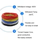 М'який силіконовий кабель 20 AWG (0.51 мм²), ціна за 1 м, силовий кабель, луджена мідь, багатожильний, зносостійкість, червоний - зображення 4