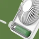 Портативный мини-вентилятор USB с подставкой и аккумулятором (4 скорости, зарядка Type-C) Черный - изображение 2