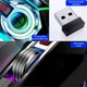 Бездротова безшумна ігрова миша RGB A5 2,4G 1600 DPI 7 кнопок USB Чорна - зображення 4