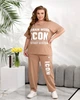 Женский костюм повседневный бежевый 56-58 р2322А.350 - изображение 3