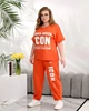 Женский костюм повседневный оранжевый 52-54 р2322А.350 - изображение 6