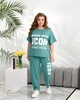 Женский костюм повседневный мятный 56-58 р2322А.350 - изображение 2