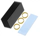 Радиатор охлаждения ENOKAY 70×22×20 мм для M.2 NVMe SSD 2280, алюминиевый, черный (Black) - изображение 2