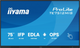 Monitor 75" iiyama ProLite TE7512MIS-B4AG - obraz 1