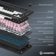 Клавіатура GamePro Asgard Valhalla QLAB Sakura Switch RGB Bluetooth/Wireless/USB-C UA Black (MK160-B-QS-PRO) - зображення 3
