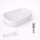 Комплект для ванной Qtap Robin 600x390x150 мм White с накладной раковиной, донным клапаном PU02 и сифоном (47297) - изображение 1