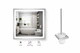 Зеркало настенное Lidz Kubis KU2 700x800 мм с LED-подсветкой, Touch, антизапотеванием, диммером и ёршиком (48447-1) - изображение 1