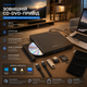 Внешний оптический привод CD/DVD ORIGBELIE USB 3.0 Type-C: CD-RW/DVD-ROM, Hub 8-в-1 (4xUSB, SD/TF), для Mac/Windows/Linux - изображение 1