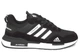 Чоловічі кросівки Adidas замш текстиль чорні з білим 45 - изображение 1