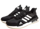 Чоловічі кросівки Adidas замш текстиль чорні з білим 41 - изображение 5