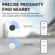 Bluetooth-трекеры GLOBELEC 2 шт. для Android, Google Find Hub, поиск ключей и багажа, BLE, IP65, Black - изображение 6