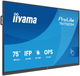 Monitor 75" iiyama ProLite TN7505A-B1AG - obraz 3
