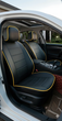 Авточехлы на BMW E 39 Auto Style экокожа черные+желтый кант - изображение 2