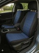 Авточехлы на Mitsubishi Lancer X Auto Style экокожа черно синие - изображение 1