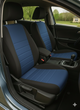 Авточехлы на Mitsubishi Lancer X Auto Style экокожа черно синие - изображение 3