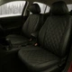 Авточехлы на Skoda Fabia (6Y) Auto Style 3Д Ромб черные - изображение 1