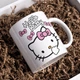 Чашка черная хамелеон с блестками Hello Kitty Хелоу Китти 330 мл (ХКЗ01229) - изображение 1