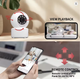 Камера видеонаблюдения WiFi 3MP IP камера поворотная 360° | ночное видение, двусторонняя аудиосвязь, 2.4GHz/5GHz, моб дополнение - изображение 5