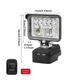 Робочий LED-ліхтар (прожектор) сумісний з Makita 18V LXT + 2 USB-порти. - зображення 4